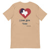 Red Heart We Stand Texas | Men's T-shirt - Tan
