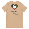 Green Heart We Stand With Texas | Men's T-shirt - Tan