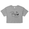 Pray For Our Country 01 | Women’s crop top - Athletic Heather