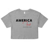 America First 01 | Women’s crop top - Athletic Heather