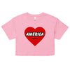 Love America | Women’s crop top - Bubblegum