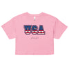 U.S.A | Women’s crop top - Bubblegum