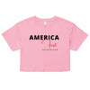 America First 01 | Women’s crop top - Bubblegum