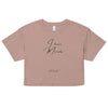 I Have Morals 01 | Women’s crop top - Hazy Pink