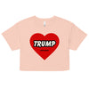 Love Trump | Women’s crop top - Pale Pink