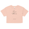 I Have Morals 01 | Women’s crop top - Pale Pink
