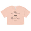Don't Ness with My Kids 01 | Women’s crop top - Pale Pink