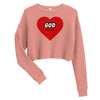 Love GOD | Women's Crop Sweatshirt - Mauve