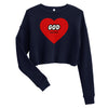 Love GOD | Women's Crop Sweatshirt - Navy