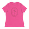 1776 Simple Flower | Women's Relaxed T-Shirt - Berry