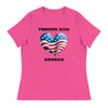 Freedom Kind Loves America | Women's Relaxed T-Shirt - Berry