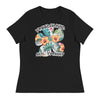 Freedom Kind Tropical Hibiscus | Women's Relaxed T-Shirt - Black