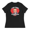 I Love Trump - Donald Trump | Women's Relaxed T-Shirt - Black