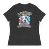 Love Pits, Hate Tyranny | Women's Relaxed T-Shirt - Dark Grey Heather