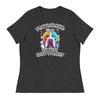 Love Pits, Hate Tyranny | Women's Relaxed T-Shirt - Dark Grey Heather