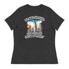 Love Chicago, Hate Tyranny | Women's Relaxed T-Shirt - Dark Grey Heather