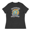 Love Bitcoin, Hate Tyranny | Women's Relaxed Fit T-Shirt - Dark Grey Heather