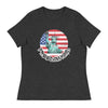 Freedom Kind Statue of Liberty | Women's Relaxed T-Shirt - Dark Grey Heather