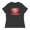 I Love Trump | Women's Relaxed T-Shirt - Dark Grey Heather