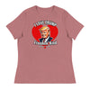I Love Trump - Donald Trump | Women's Relaxed T-Shirt - Heather Mauve