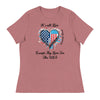 It's All Lies, Except My Love For The USA | Women's Relaxed T-Shirt - Heather Mauve