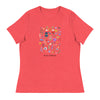 Stay Free | Women's Relaxed T-Shirt - Heather Red