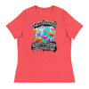 Hate Tyranny, Love Flowers | Women's Relaxed T-Shirt - Heather Red