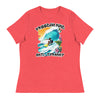 Freedom Kind Surfer | Women's Relaxed T-Shirt - Heather Red
