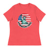 Freedom Kind Statue of Liberty | Women's Relaxed T-Shirt - Heather Red