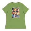 I f*cks With Trump | Women's Relaxed T-Shirt - Leaf