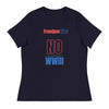 No WWIII T-shirt | Women's Relaxed T-Shirt - Navy