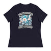 Winter Flowers | Women's Relaxed T-Shirt - Navy