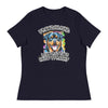 Love Rotties, Hate Tyranny | Women's Relaxed T-Shirt - Navy