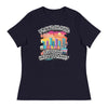 Love Miami, Hate Tyranny | Women's Relaxed T-Shirt - Navy