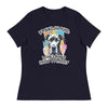 Love Danes, Hate Tyranny | Women's Relaxed T-Shirt - Navy