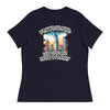Love Chicago, Hate Tyranny | Women's Relaxed T-Shirt - Navy