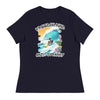 Freedom Kind Surfer | Women's Relaxed T-Shirt - Navy