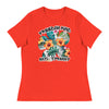 Freedom Kind Tropical Hibiscus | Women's Relaxed T-Shirt - Poppy