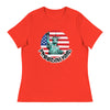 Freedom Kind Statue of Liberty | Women's Relaxed T-Shirt - Poppy