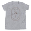 1776 Simple Flower | Kids Short Sleeve T-Shirt - Athletic Heather