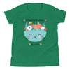 Anti - Tyranny Flower Cat | Kids Short Sleeve T-Shirt - Kelly