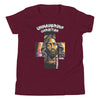 Unwavering Christian Jesus Cross 01 | Freedom Kind Youth Short Sleeve T-Shirt - Maroon