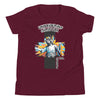 Unwavering Christian Jesus Cross | Freedom Kind Youth Short Sleeve T-Shirt - Maroon
