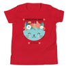 Anti - Tyranny Flower Cat | Kids Short Sleeve T-Shirt - Red
