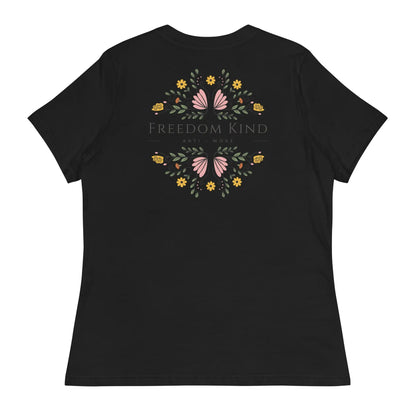 Freedom Kind Anti - Woke Women's Relaxed T-Shirt - Image #3