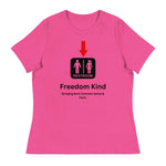 Just a Restroom Sign Women's Relaxed T-Shirt | Freedom Kind Apparel - Image #5