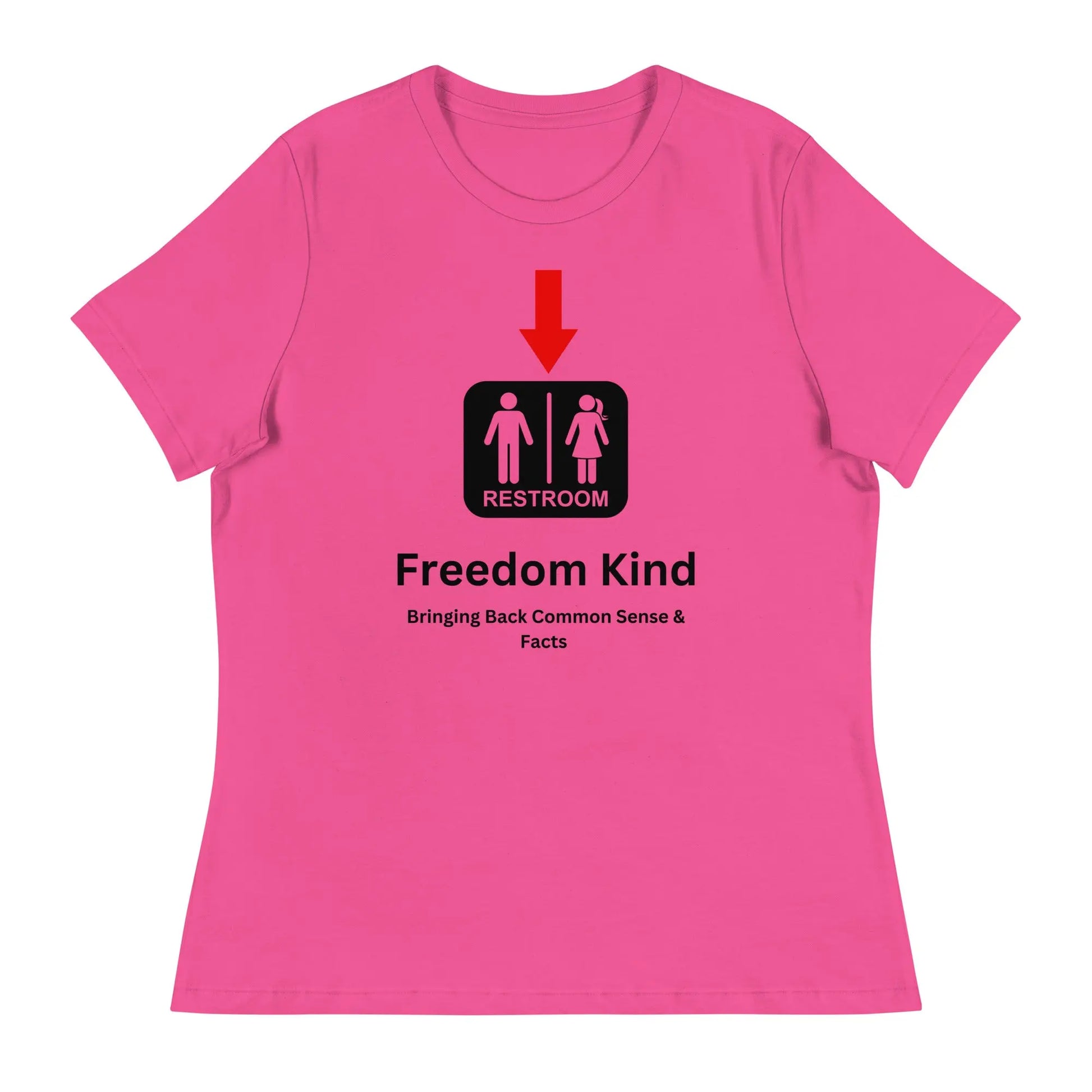 Just a Restroom Sign Women's Relaxed T-Shirt | Freedom Kind Apparel - Image #5