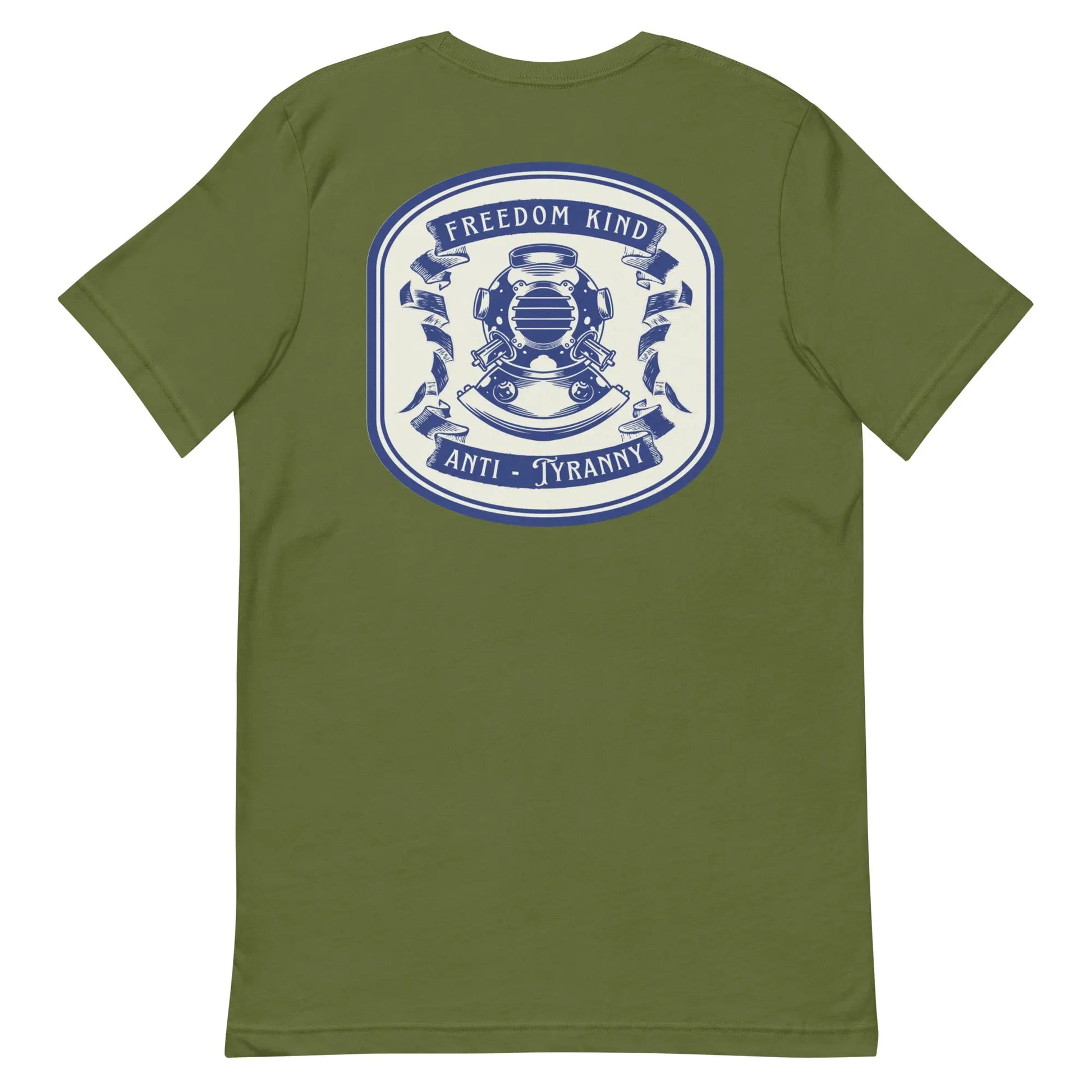 Freedom Kind Anti - Tyranny Vintage Scuba Logo T-shirt - Image #7