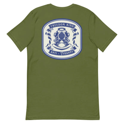 Freedom Kind Anti - Tyranny Vintage Scuba Logo T-shirt - Image #7