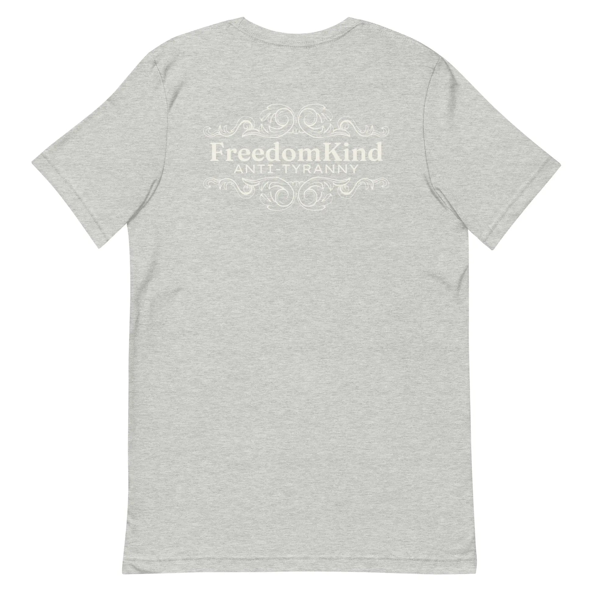 Freedom Kind Anti - Tyranny Scroll Logo T-shirt - Image #28